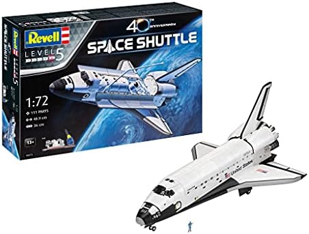 Модельный конструктор Revell Space Shuttle 40th Anniversary 1:72 с детальной проработкой и набором красок Revell