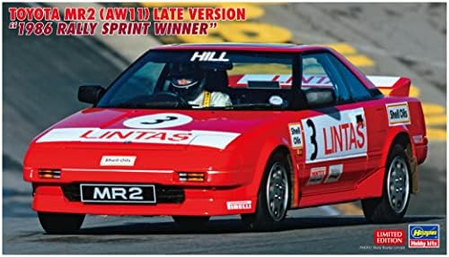 Hasegawa 20638 1/24 Toyota MR2 Late Version 1986 Rally SprintWinner Model Kit, Multi-Colour ハセガワ