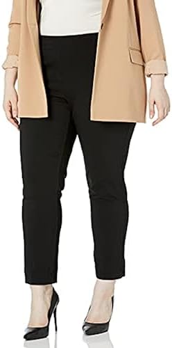 SLIM-SATION Women's Wide Band Ankle Pant Pull-on Pant with Tummy Control SLIM-SATION