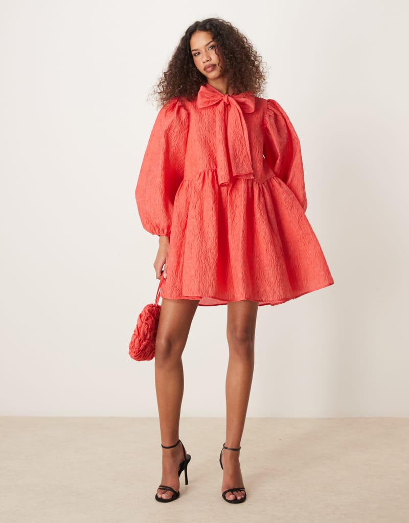 Sister Jane oversized bow mini dress in red Sister jane