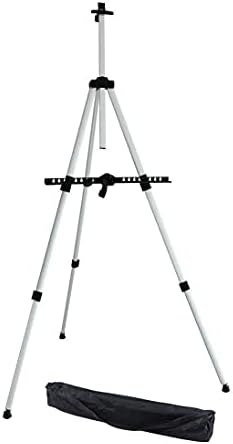 KINGART 736 Artist Easel - Sturdy Aluminum Tripod Field and Display Easel - Adjustable Height 18" to 66" (5.5 Feet), Holds 36" Canvas - Floor or Tabletop, Portable Kingart