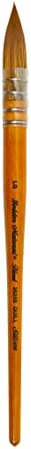 Silver Brush Limited 2025S-LG Golden Natural Quill Paintbrush for Oil, Acrylic, Watercolor, Gouache, Inks, & Dyes, Size LG, Short Handle Silver Brush Limited