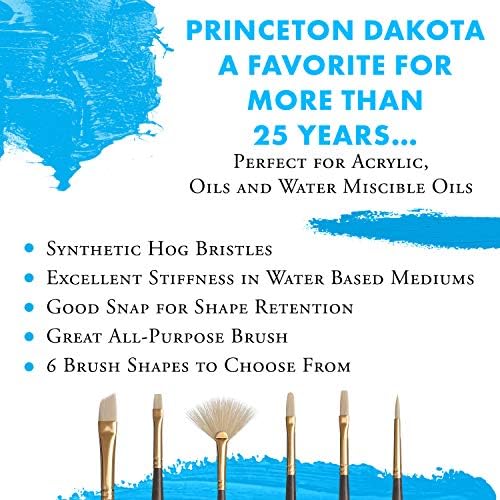 Princeton Dakota Paintbrush, Size 2, Dark Brown Princeton