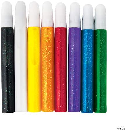 Fun Express Suncatcher Paint and Pen Sets - Art and Craft Supplies for Kids & (Glitter Suncatcher Paint Pens-24 pcs) Fun Express