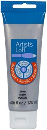 Artist's Loft Metallic Acrylic Paint, 4 oz. (Silver) Artist's Loft