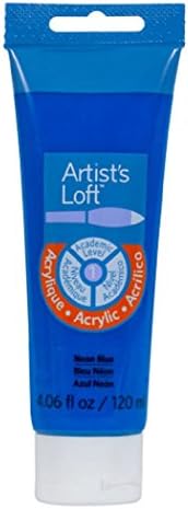 Artist's Loft Acrylic Paint, 4 oz (Neon Blue) Artist's Loft