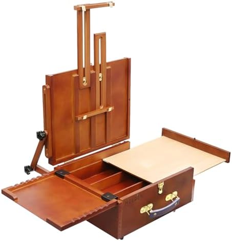 MEEDEN Pochade Box, Tabletop Easel for Painting, Portable Easel Box for Painting Canvas with Nylon Carry Bag, Painting Easel Art Easels for Painting Adult for Outdoor Travel Easel MEEDEN