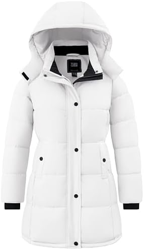 ZSHOW Women's Long Quilted Winter Coat Waterproof Warm Puffer Jacket Parka with Detachable Hood Zshow