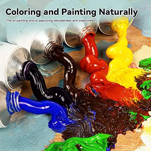 Paul Rubens Oil Paint 38 Bright Colors High Saturation, 50ml Large Capacity Tubes, Faster Drying Time with Creamy Texture and Consistency for Artists, Adults, Beginners Oil Painting Supplies Paul Rubens