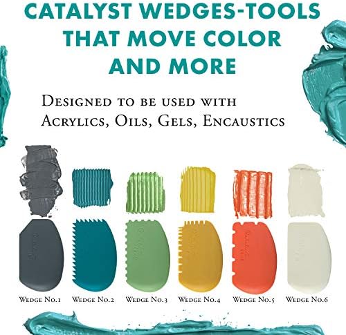 Princeton Catalyst Tools, Art Supplies for Texturizing and Moving Paint, Wedge- Grey Princeton