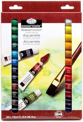 Royal & Langnickel WAT24 Watercolor Artist Tube Paint, 12ml, Pack of 24 colors Royal & Langnickel