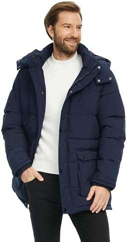 ZSHOW Men's Warm Winter Jacket Waterproof Puffer Coat Windproof Quilted Parka with Detachable Hood Zshow