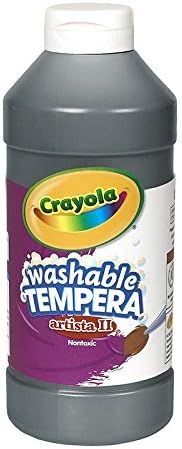 Artista Ii Tempera 16 Oz Black Arts & Crafts Washable Paint Arts & Crafts Bin311551 Crayola Llc Crayola