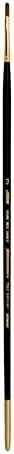 Silver Brush Limited 7102 Renaissance Bright Brush for Watercolor and Oil Paintings, Sable Bright Brush, Size 0, Long Handle Silver Brush Limited