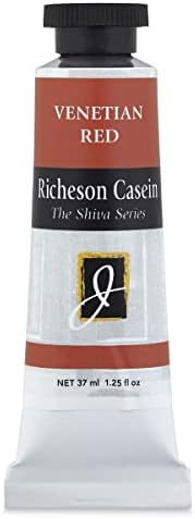 Jack Richeson Artist Casein Colors, 37-Milileter, Venetian Red Jack Richeson