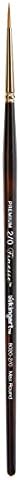 KINGART Premium Finesse 8020-0 ULTRA ROUND Series Artist Brush, Synthetic Kolinsky Sable Hair, Short Handle, Watercolor and Oil Paints, Size 0 Kingart