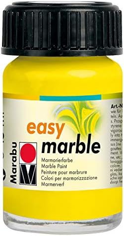 Краски для мраморирования Marabu Easy Marble 15 мл, Аметист (№081), для мгновенного создания мраморных эффектов Marabu