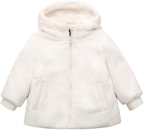 Rokka&Rolla Toddler Girls' Fuzzy Mini Fur Jacket Winter Puffer Coat (2T-5T) Rokka&Rolla