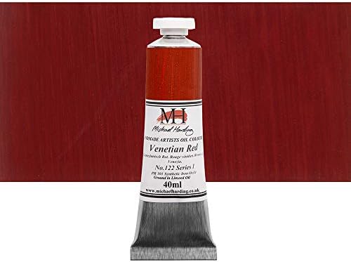 Michael Harding Artist Oil Colours, Venetian Red, 40ml Tube, 12240 Michael Harding