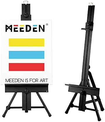 MEEDEN Aluminum Tabletop Easel, Adjustable Display Easel, Table Top Metal Easel, Portable Artist Tripod for Painting, Plein Air Easel, Art Studio Easel Hold Canvas Art up to 24'' MEEDEN