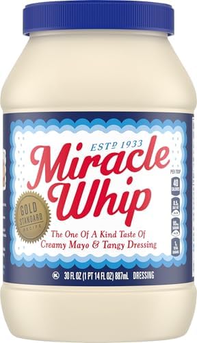 Соус Miracle Whip, в стиле майонеза, 30 унций, подходит для кето и низкоуглеводной диеты Miracel Whip