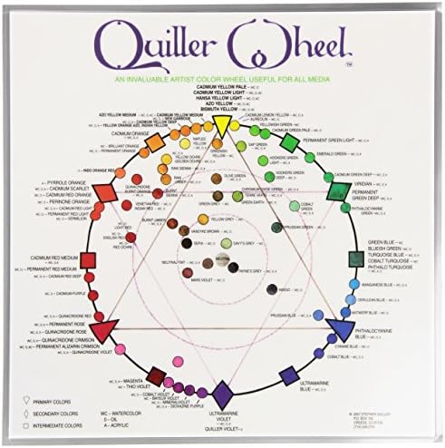 Jack Richeson JACK-499987 Quiller Color Wheel for All Media by Stephen Quiller, 8.5 by 8.5-Inch Jack Richeson