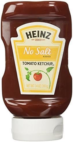 Heinz No Salt Added Tomato Ketchup, 14 Ounces (Pack of 2) Heinz No Salt Added Tomato Ketchup, 14 Ounces (Pack of 2) …