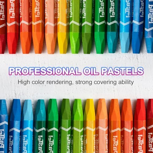 PATIKIL Amber Oil Pastels, 12Pcs Soft Oil Crayons Vibrant and Creamy Pastels Stick Art Supplies for Art Painting Drawing Blending Graffiti for Artists Beginners Patikil