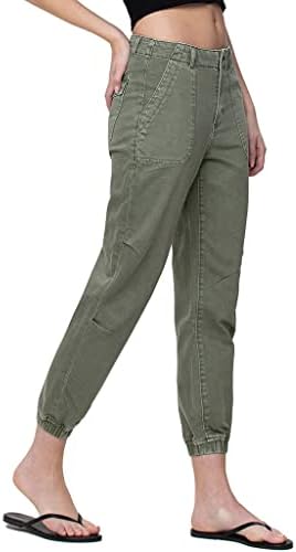 VERVET by Flying Monkey Olive Jogger Jeans High-Rise Non-Stretch Vervet