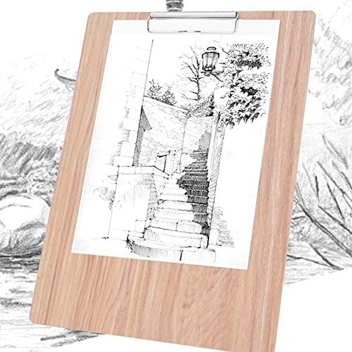 12x12 clipboard Art Board a3 artboard Artist Drawing a4 Wooden clipboards Boards for and Painting Supplies Sketch Small Watercolor Clipped Craft with inches Marked Clips Ymiko