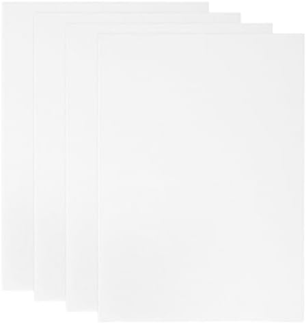 PATIKIL 4x4 Canvas Boards for Painting, 4Pack 100% Cotton Square Triple Primed Stretched Blank Canvas Panel for Acrylic, Oil, Tempera Paints, White Patikil