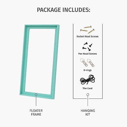 Pixy Canvas Floater Frame 4x4 for 1-1/4 (1.25) inch Deep Canvas Paintings/Canvas Prints/Wood Canvas Panels/Wall Art/Wall Decor/Home Decor/Artwork (Antique Silver, 4 x 4 inch, Square) Pixy Canvas