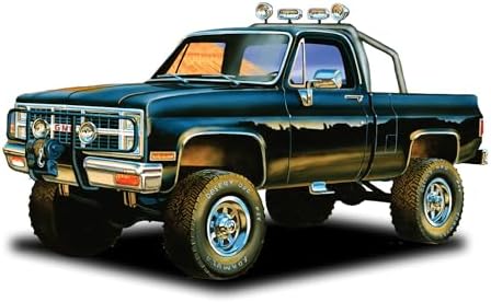 MPC 1984 GMC Pickup 1:25 Scale Model Kit (Black Version) Mpc