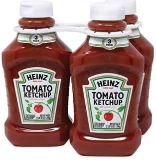 Heinz Classic Squeeze Bottles Tomato Ketchup, 44 Oz Bottle, Pack of Three Concession Essentials