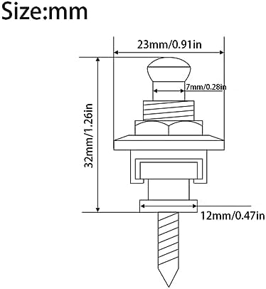 Набор из 2 кнопок для ремня гитары с быстрой системой крепления, подходящий для электрогитар, бас-гитар и акустических гитар harpfeas