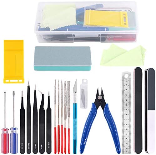 21Pcs Modeler Basic Tools Craft Set Hobby Building Tools Kit for Gundam Car Model Building Rustark