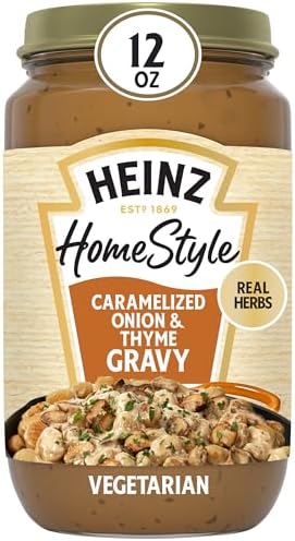 Heinz HomeStyle Caramelized Onion and Thyme Gravy, 12 oz Jar Heinz