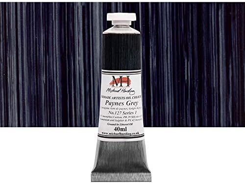 Michael Harding Artist Oil Colours, Paynes Grey, 40ml Tube, 12740 Michael Harding