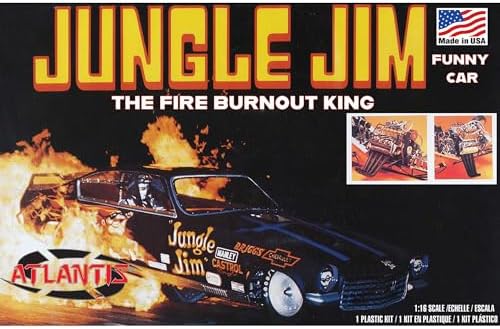 ATLANTIS AMCH1486 1/16 Jungle Jim Vega Funny Car Model kit, Multicoloured Atlantis