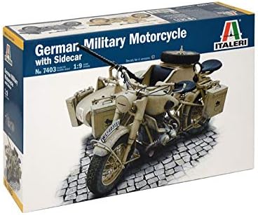 Italeri 7403S 1/9 BMW R75 German Military Mtrcycle w/Sidecar Italeri