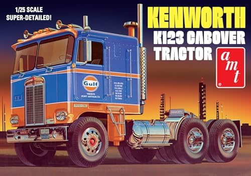 AMT Kenworth K-123 Cabover Gulf 1:25 Scale Model Kit Amt