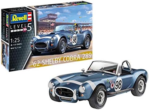 Revell 07669 '62 Shelby Cobra 289 1:25 Scale Unbuilt/Unpainted Plastic Model Kit Revell