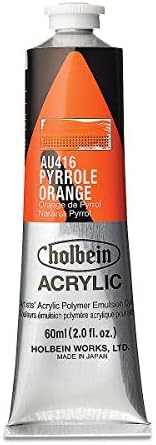 Holbein - Artist Heavy Body Acrylic - 60ml Tube - Pyrrole Orange Holbein