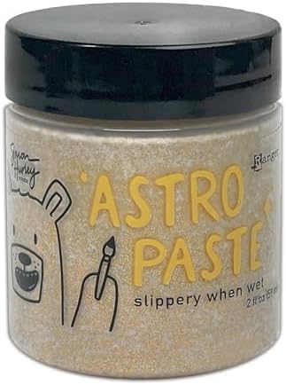 Паста с блестками Simon Hurley Astro Paste 59 мл, прозрачная, для штамповки и создания эффектного блестящего финиша Ranger