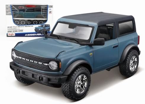 Модель Maisto для сборки 1:24 2021 Ford Bronco Badlands, детализированный литой кузов и ключ для сборки в комплекте Maisto