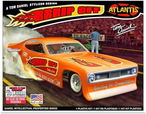 ATLANTIS TOY & HOBBY Rrrip Off Tom Daniel 1/32 Scale Snap Together Funny Car Atlantis