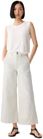 GAP Womens High Rise Wide Leg Jeans Vintage White 29 REG Gap