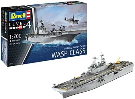 Revell 05178 Assault Carrier USS WASP Class 1:700 Scale Model Kit Revell