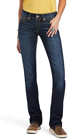 ARIAT Women's R.e.a.l. Mid Rise Octavia Straight Jean Ariat