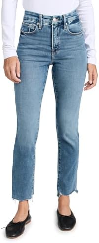 Good American Women's Good Legs Straight Jeans Good American